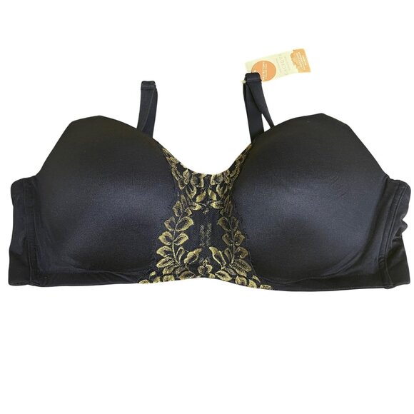 Cacique Lightly Lined Full Coverage No Wire Mastectomy Collection Bra Sz 46C - Picture 1 of 8